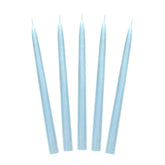 Sky Blue Taper Dinner Candles 10pk - The Party Room